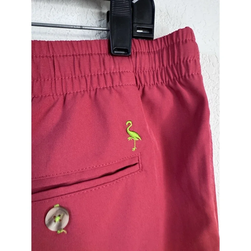 TailorByrd Shorts Mens Large Pink Performance Swim Trunks Flamingo Lined Pockets